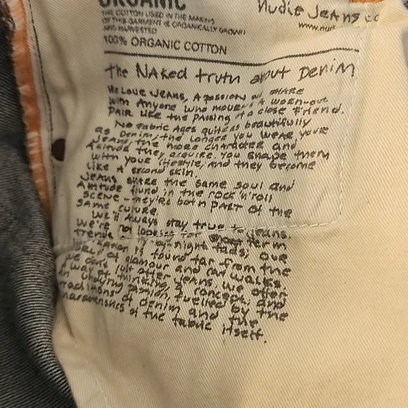 Nudie Jeans Co Mens Steady Eddie II Vacation Blues Jeans Size 29 32 - Picture 12 of 12